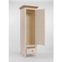 Dove 1 Door 1 Drawer Wardrobe In Ivory and Ash 