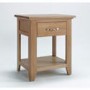 Robin One Drawer Lamp Table In Solid Oak 