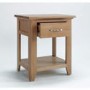 Robin One Drawer Lamp Table In Solid Oak 