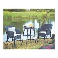 The Original Lloyd Loom - Buckingham Tea Table with 2 Amy Armchairs