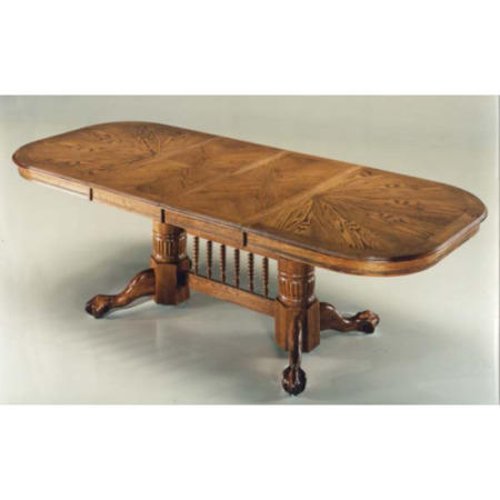 Colonial Oak Oval Extending Dining Table