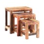 GRADE A1 - Coastal Reclaimed Wood Nest of 3 Tables