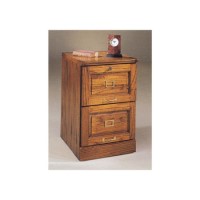 Colonial Oak 2 Drawer Filing Cabinet