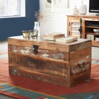 Coastal Reclaimed Wood Trunk Box Coffee Table
