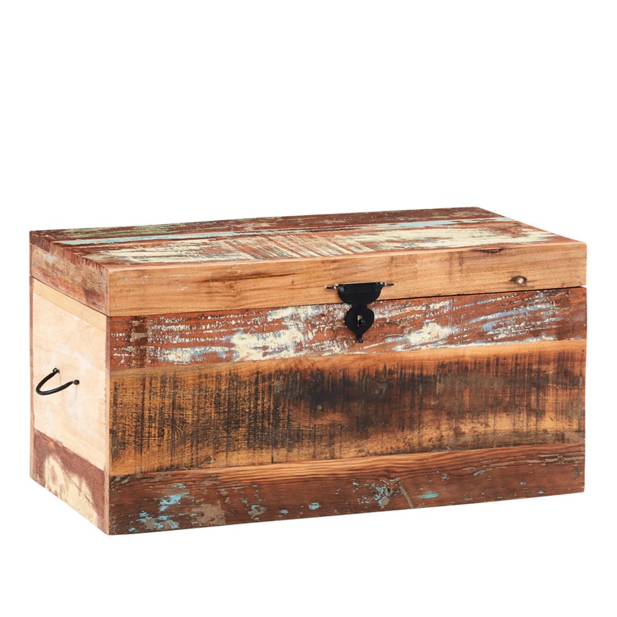 Coastal Reclaimed Wood Trunk Box Coffee Table