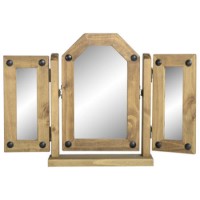 Seconique Original Corona Pine Triple Swivel Mirror