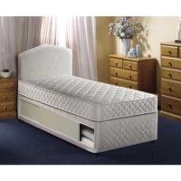 Airsprung Quattro Single Divan and Mattress - with sliding doors