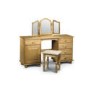 Julian Bowen Pickwick Pine Twin Pedestal Dressing Table - dressing table only