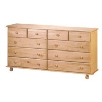 Julian Bowen Pickwick Pine 6+4 Drawer Chest
