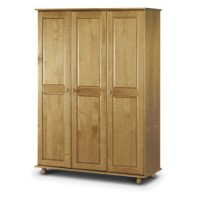 Julian Bowen Pickwick Pine 3 Door Wardrobe
