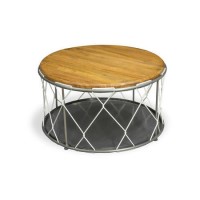 Signature North Round Rope Table with Storage Inside