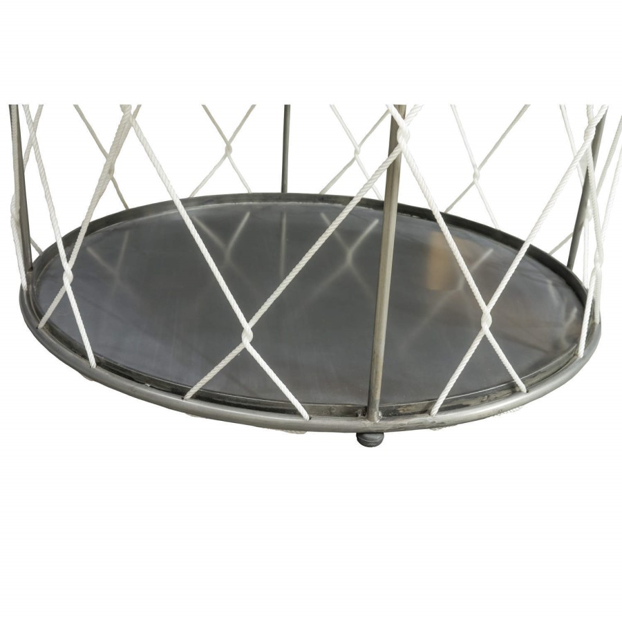 Signature North Round Rope Table with Storage Inside
