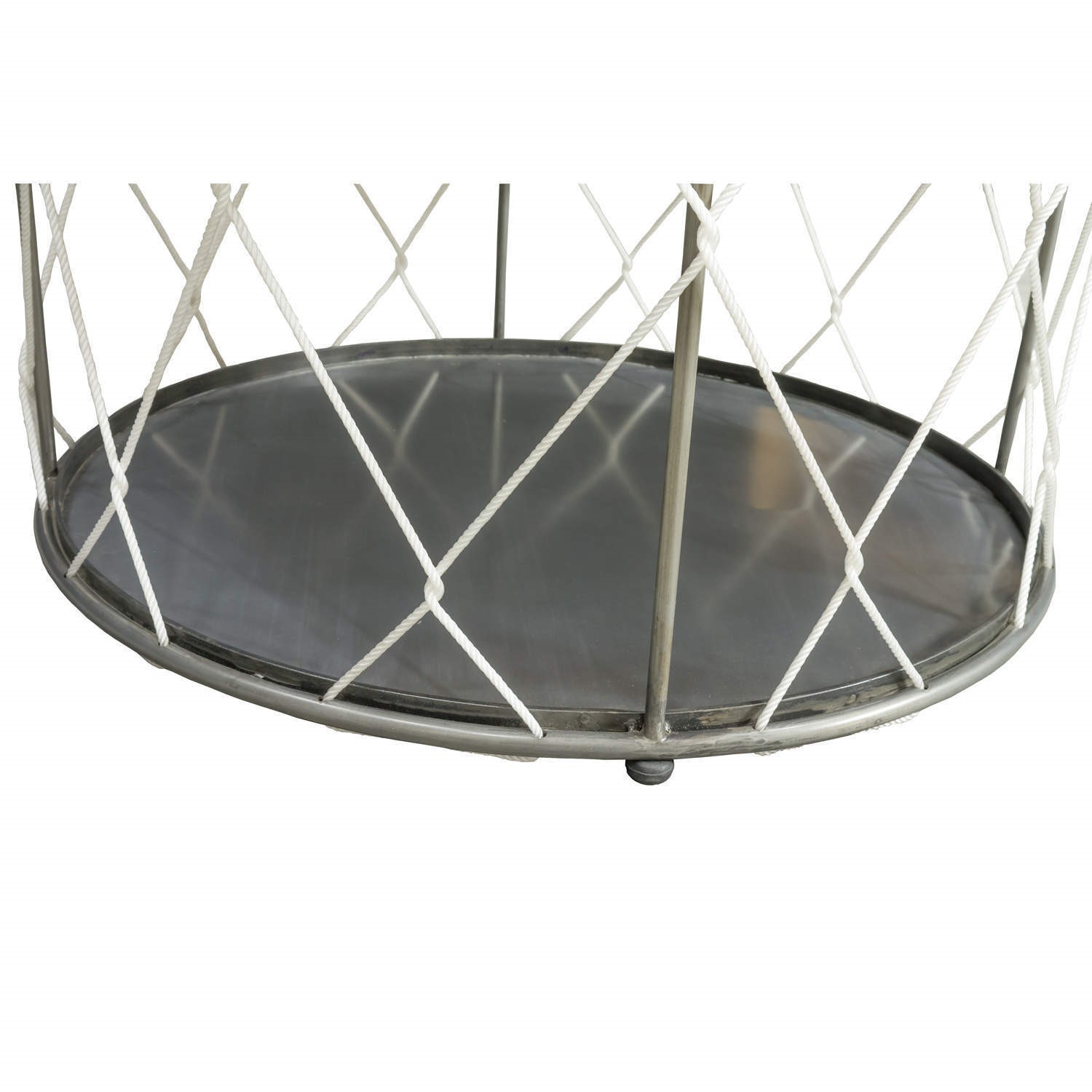 Signature North Round Rope Table with Storage Inside - Furniture123