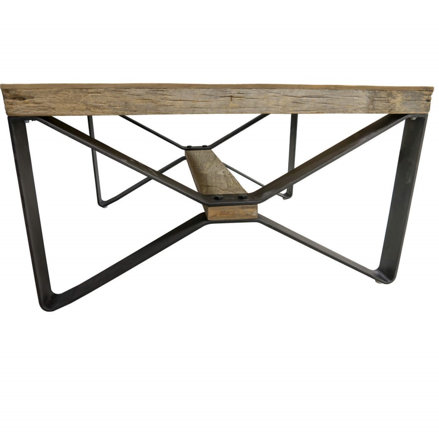 Signature North Reclaimed Wood Cross Leg Coffee Table