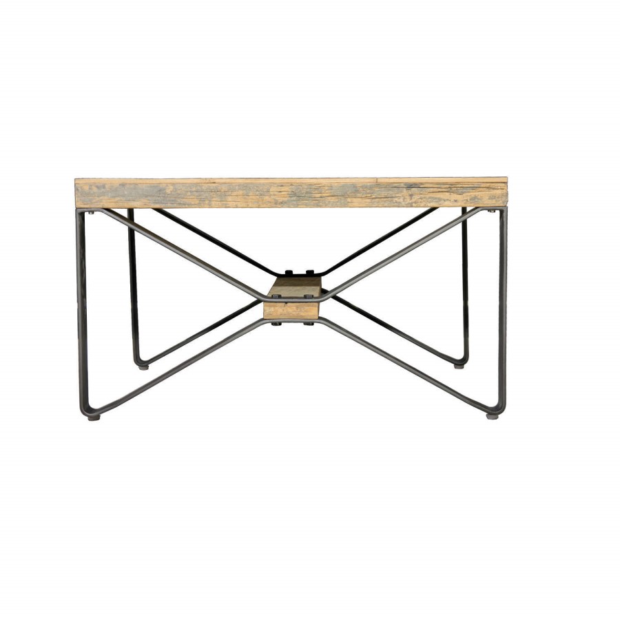 Signature North Reclaimed Wood Cross Leg Coffee Table