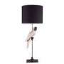 Signature North White Parrot Table Lamp With Black Shade