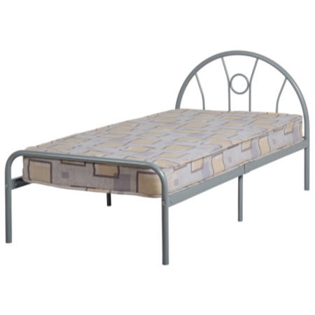 Seconique Nova Single Bed in Silver