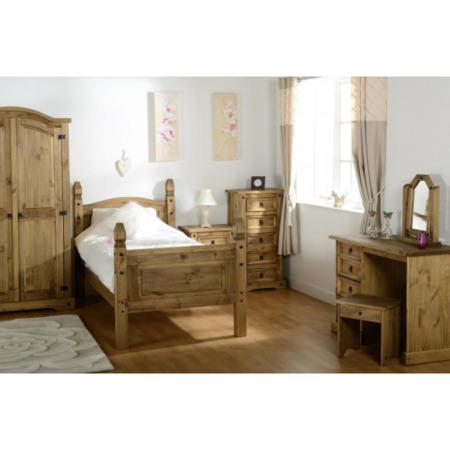 Seconique Original Corona Pine Dressing Table Stool