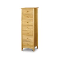 Julian Bowen Kendal Pine 7 Drawer Narrow Chest