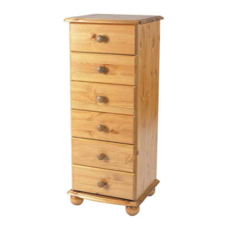 Oestergaard Dursley Solid Pine 6 Drawer Chest