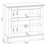 GRADE A2 - Seconique Corona Pine Corner TV Cabinet