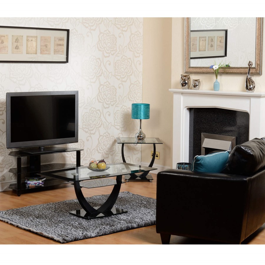 GRADE A1 - Seconique Tempo 2 Seater Sofa in Black