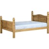 GRADE A2 - Seconique Corona King Size Bed Frame in Distressed Waxed Pine