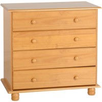 Seconique Sol Pine 4 Drawer Chest
