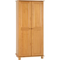 Seconique Sol Pine 2 Door Wardrobe