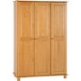 Seconique Sol Pine 3 Door Wardrobe