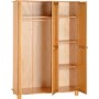 Seconique Sol Pine 3 Door Wardrobe