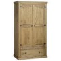 Seconique Original Corona Pine 2 Door 1 Drawer Wardrobe