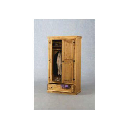 Seconique Original Corona Pine 2 Door 1 Drawer Wardrobe