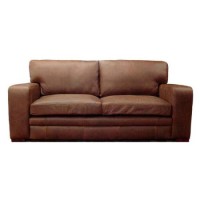 Forest Sofa Bronx Leather 2.5 Seater Sofa in Forest Brown
