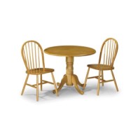 Julian Bowen Dundee Drop Leaf Dining Set with 2 Chairs