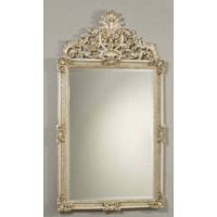Morris Mirrors Udinese Cream and Antique Gold Portrait Mirror