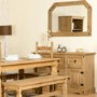 Seconique Original Corona Pine Sideboard with 2 Doors & 5 Drawers with Black Handles