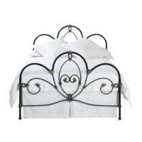 Original Bedstead Company Ballina Bedstead - double in texture ivory with surround frame