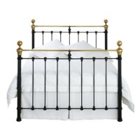 Original Bedstead Company Hamilton Bedstead - kingsize in satin black with surround frame