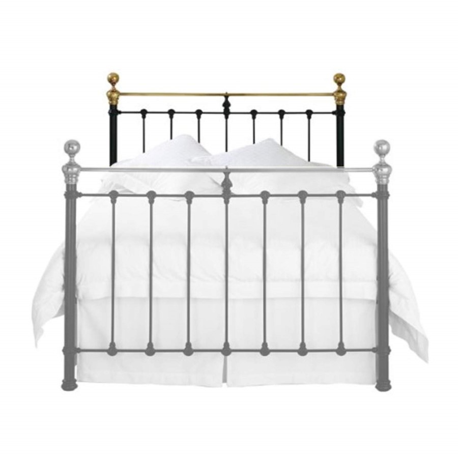 Original Bedstead Company Hamilton Headboard - double in silver patina