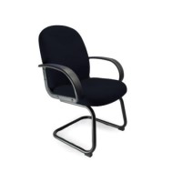 Eliza Tinsley Gainsville Fabric Visitor Chair - black
