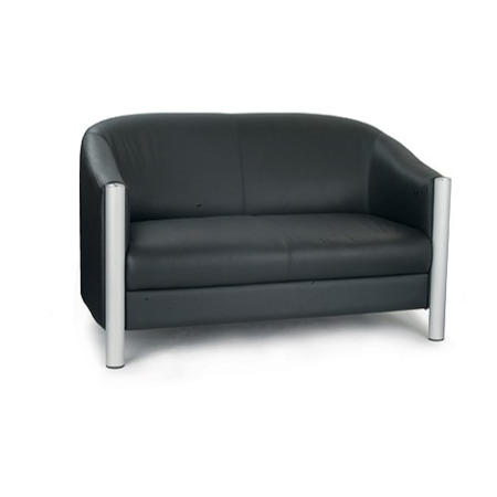 Eliza Tinsley Drake Leather Reception 2 Seater Tub Sofa