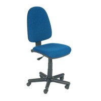 Dams Furniture Bilbao Budget Operator Fabric Medium Back Chair - blue