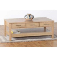 Seconique Oakleigh 3 Drawer Coffee Table