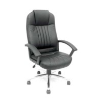 Dams Furniture Monaco Managers Leather Faced High Back Chair