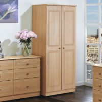 Welcome Furniture Eske 2 Door Wardrobe in Beech