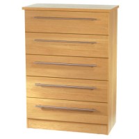 Welcome Furniture Sherwood 5 Drawer Chest in Oak
