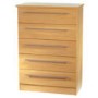 Welcome Furniture Sherwood 5 Drawer Chest in Oak