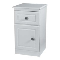 Welcome Furniture Amelie White 1 Door Bedside Table