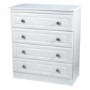 Welcome Furniture Pembroke White 4 Drawer Chest